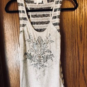 Miss me embellished tank